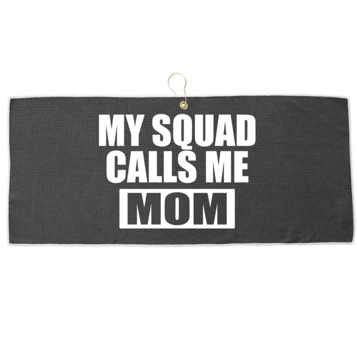 MY Squad Calls Me Mom Large Microfiber Waffle Golf Towel