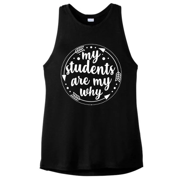 My Students Are My Why Ladies Tri-Blend Wicking Tank