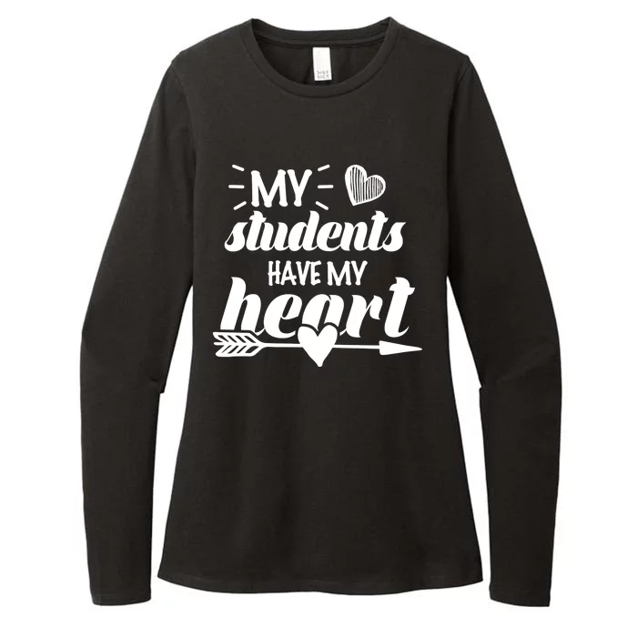 My Students Have My Heart Cute Teacher Womens CVC Long Sleeve Shirt