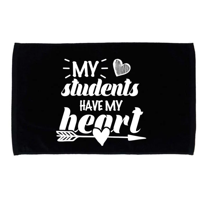 My Students Have My Heart Cute Teacher Microfiber Hand Towel