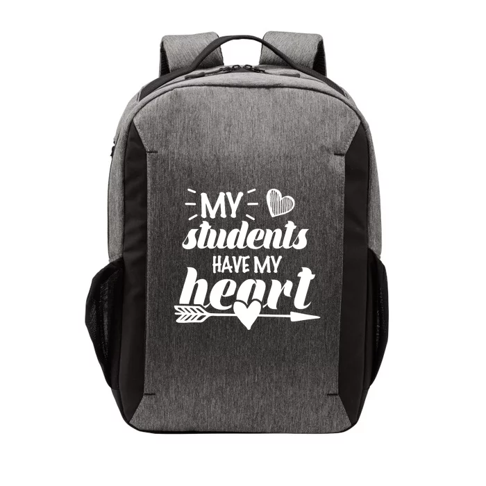 My Students Have My Heart Cute Teacher Vector Backpack