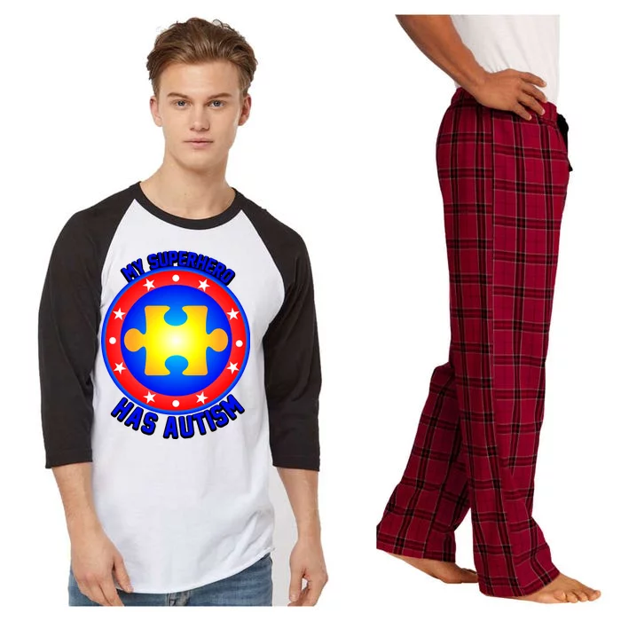 My Superhero Has Autism Raglan Sleeve Pajama Set