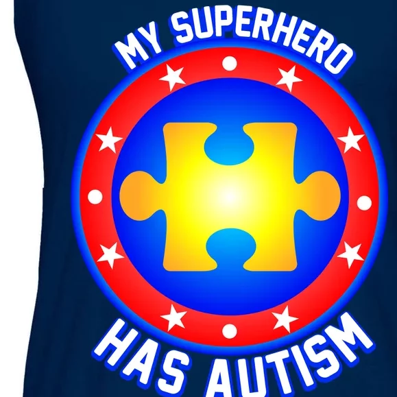 My Superhero Has Autism Ladies Essential Flowy Tank