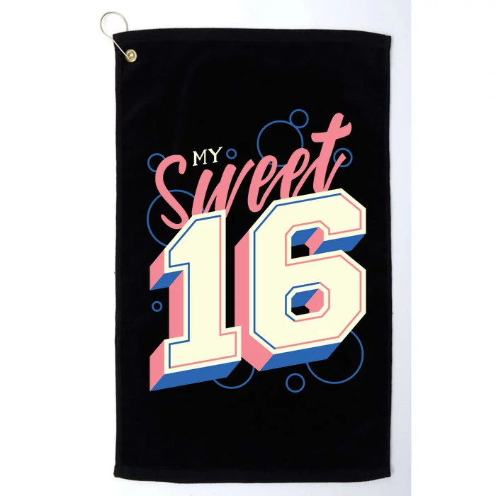 My Sweet Sixteen Platinum Collection Golf Towel