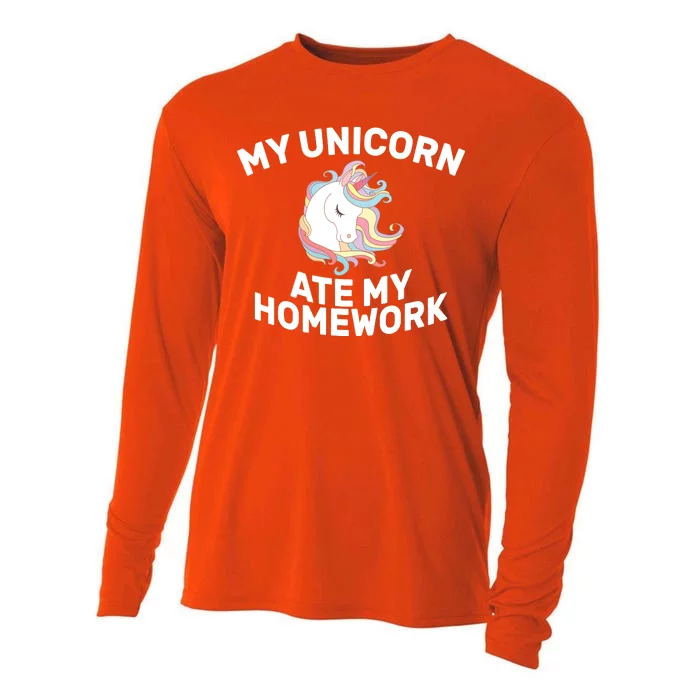 My Unicorn Ate My Homework Cooling Performance Long Sleeve Crew