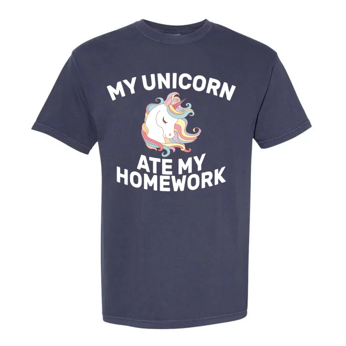 My Unicorn Ate My Homework Garment-Dyed Heavyweight T-Shirt