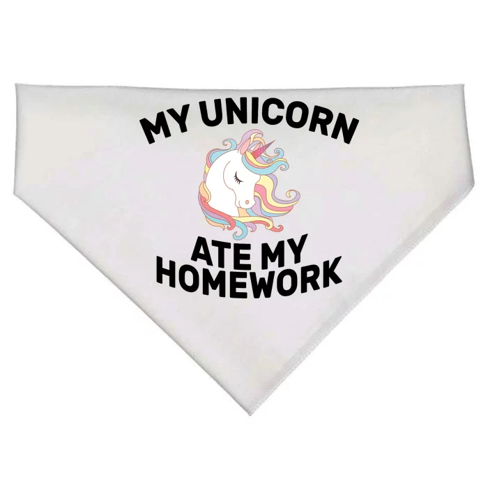 My Unicorn Ate My Homework USA-Made Doggie Bandana