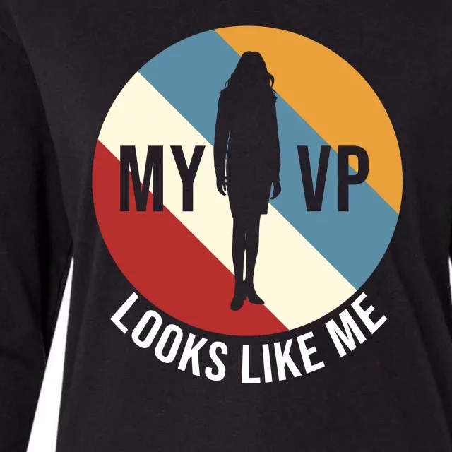 My VP Looks Like Me Womens Cotton Relaxed Long Sleeve T-Shirt