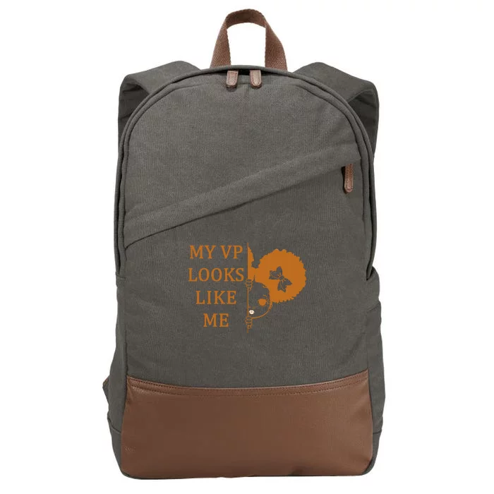 My VP Looks Like Me Cute Kamala Cotton Canvas Backpack