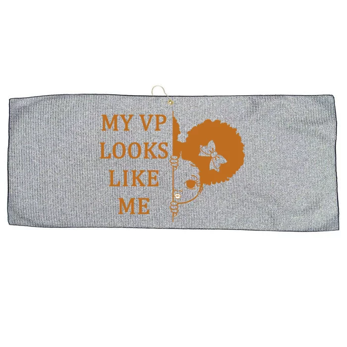 My VP Looks Like Me Cute Kamala Large Microfiber Waffle Golf Towel