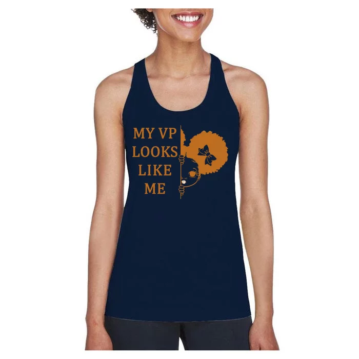 My VP Looks Like Me Cute Kamala Women's Racerback Tank