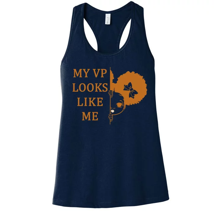 My VP Looks Like Me Cute Kamala Women's Racerback Tank