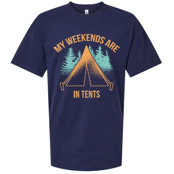 My Weekends Are In Tents Sueded Cloud Jersey T-Shirt