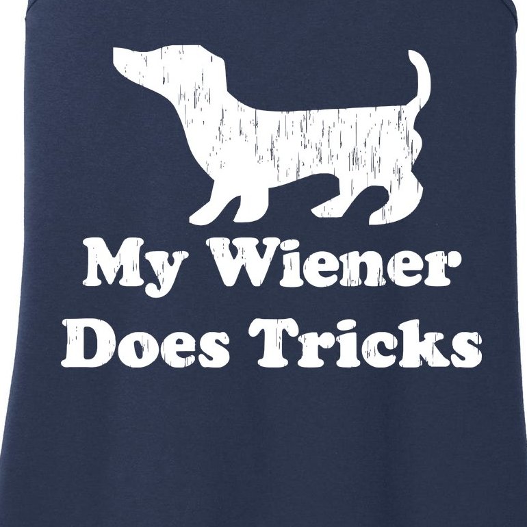 My Wiener Does Tricks Ladies Essential Tank