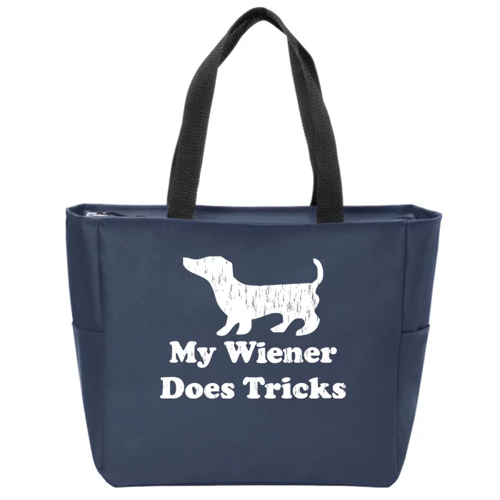 My Wiener Does Tricks Zip Tote Bag