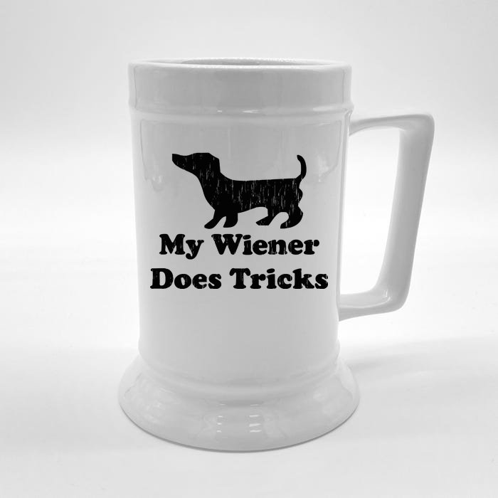 My Wiener Does Tricks Front & Back Beer Stein