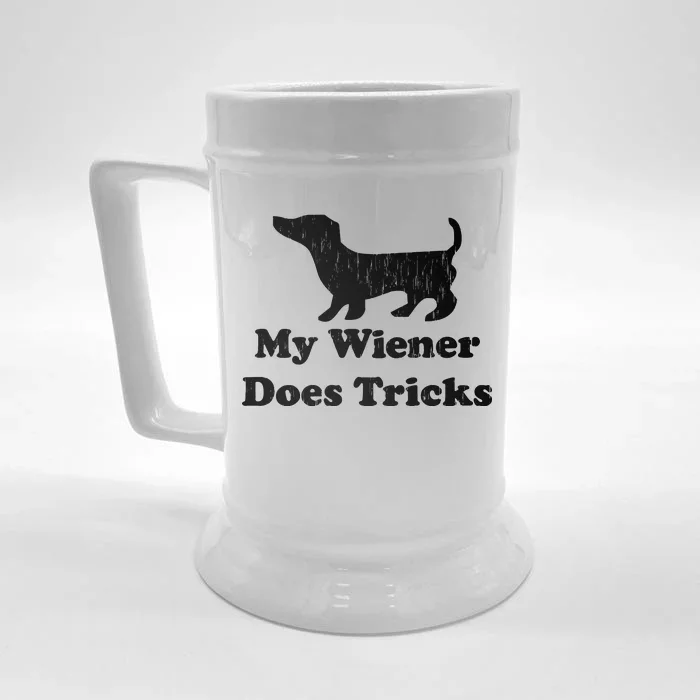 My Wiener Does Tricks Front & Back Beer Stein