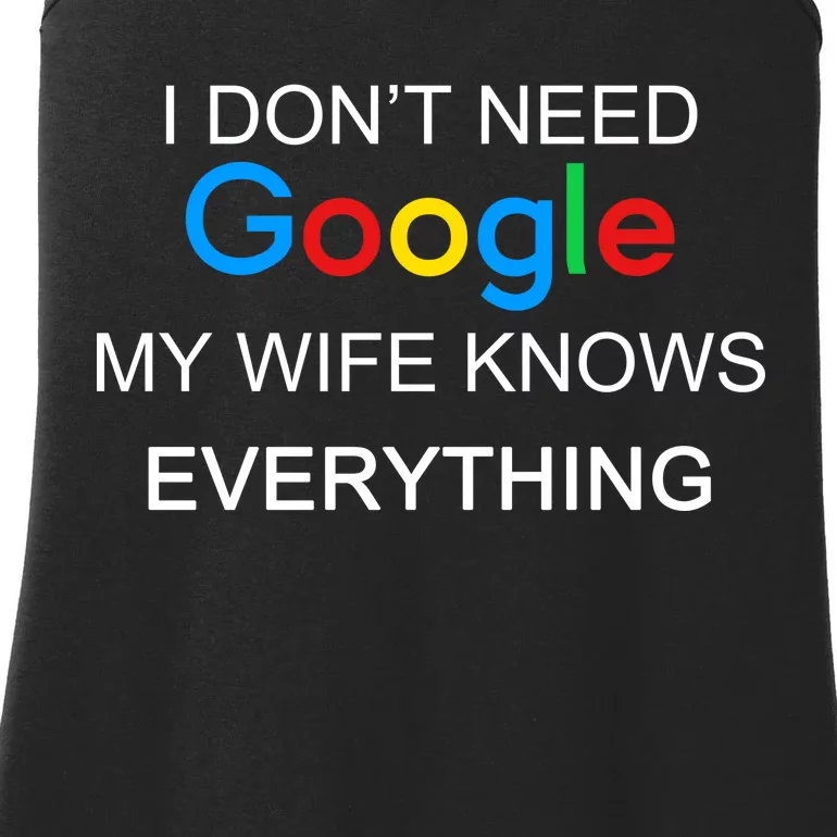 My Wife Knows Everything Funny Ladies Essential Tank