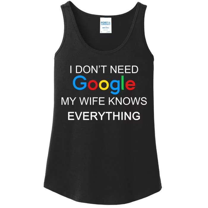 My Wife Knows Everything Funny Ladies Essential Tank