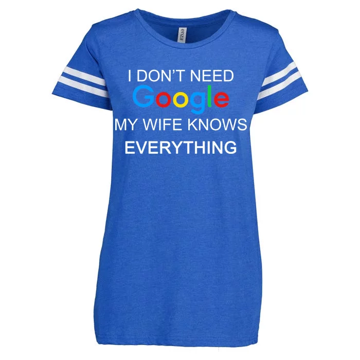 My Wife Knows Everything Funny Enza Ladies Jersey Football T-Shirt