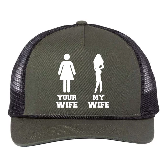 My Wife Your Wife Retro Rope Trucker Hat Cap