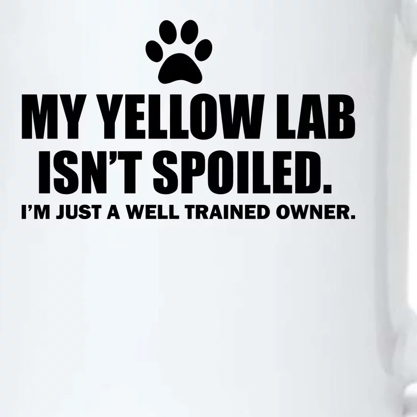 My Yellow Lab Isn't Spoiled Black Color Changing Mug