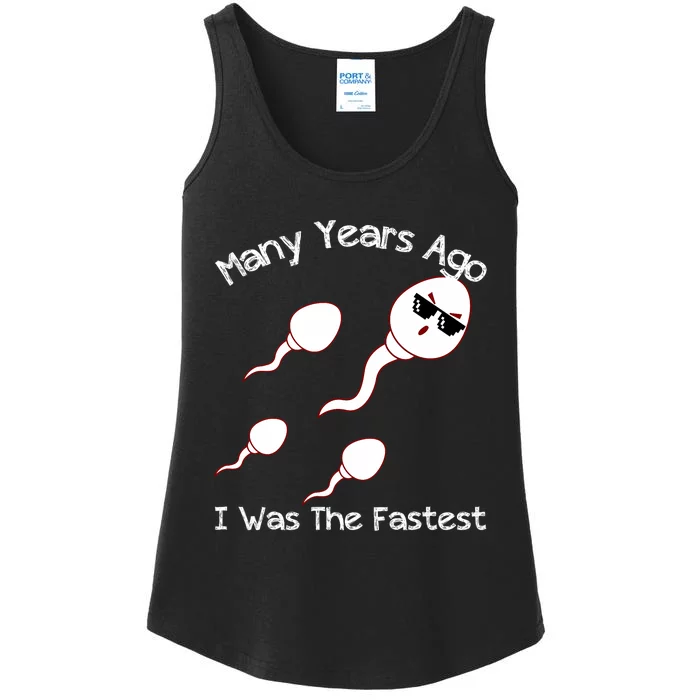 Many Years Ago I Was The Fastest Funny Ladies Essential Tank