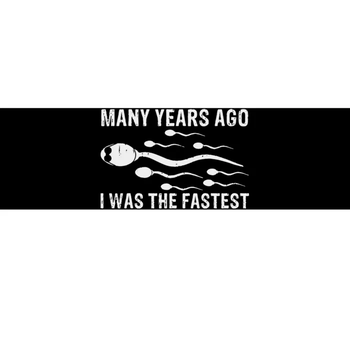 Many Years Ago I Was The Fastest Bumper Sticker