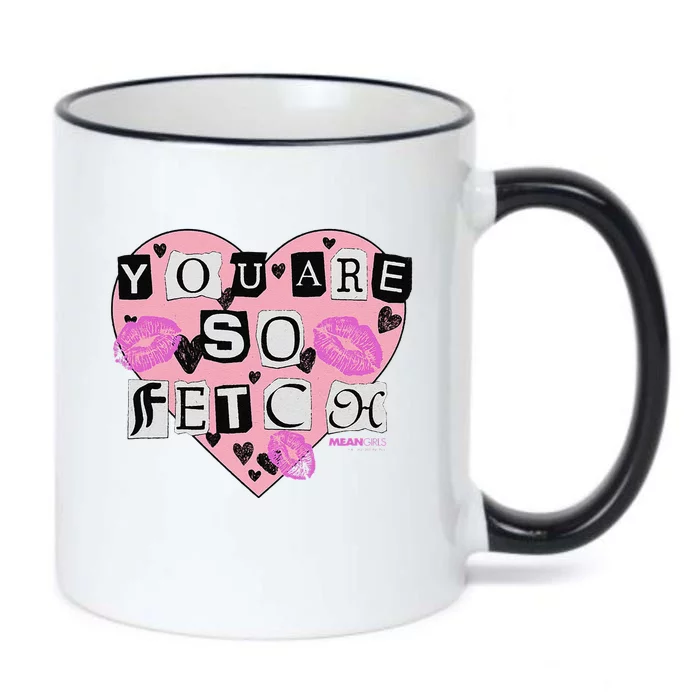 Mean You Are So Fetch Valentine's Day Heart Black Color Changing Mug