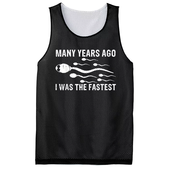 Many Years Ago I Was The Fastest V Mesh Reversible Basketball Jersey Tank