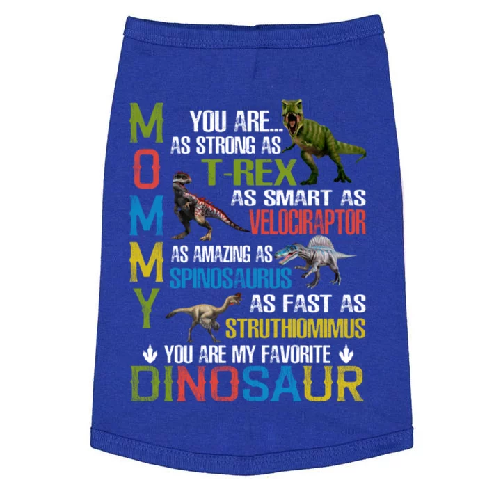 Mommy You Are As Strong As Dinosaur Rex Mama Mother's Day Gift Doggie Tank