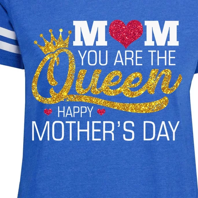 Mom You Are The Queen Enza Ladies Jersey Football T-Shirt