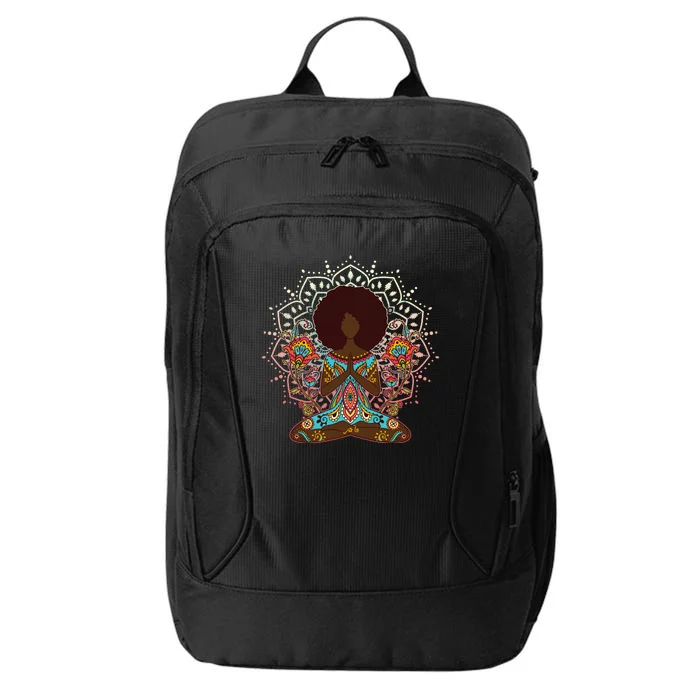 Meditation Yoga Afro Woman City Backpack