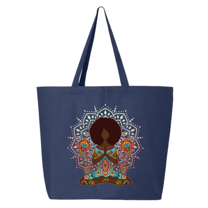 Meditation Yoga Afro Woman 25L Jumbo Tote