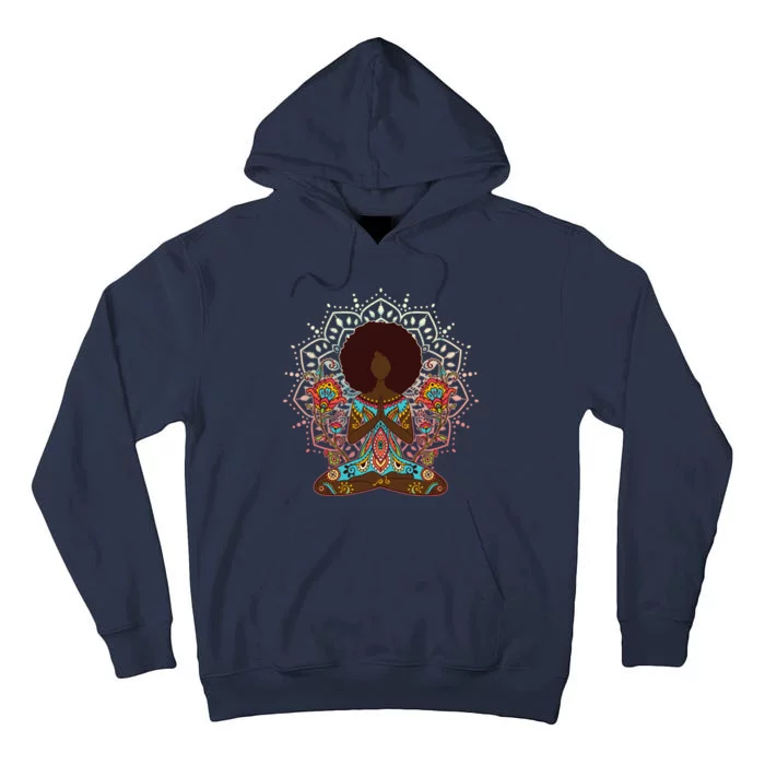 Meditation Yoga Afro Woman Tall Hoodie