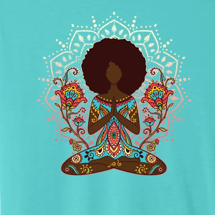 Meditation Yoga Afro Woman ChromaSoft Performance T-Shirt