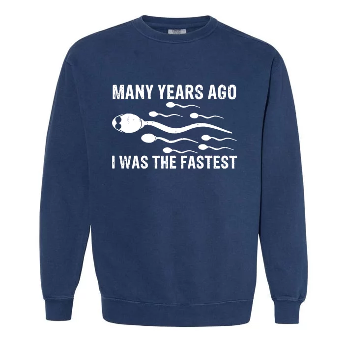 Many Years Ago I Was The Fastest Garment-Dyed Sweatshirt