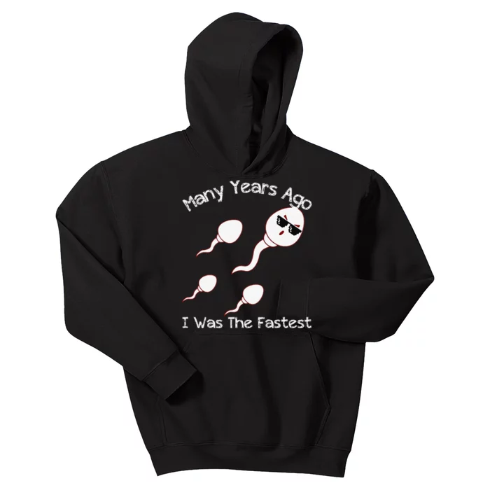 Many Years Ago I Was The Fastest Funny Kids Hoodie