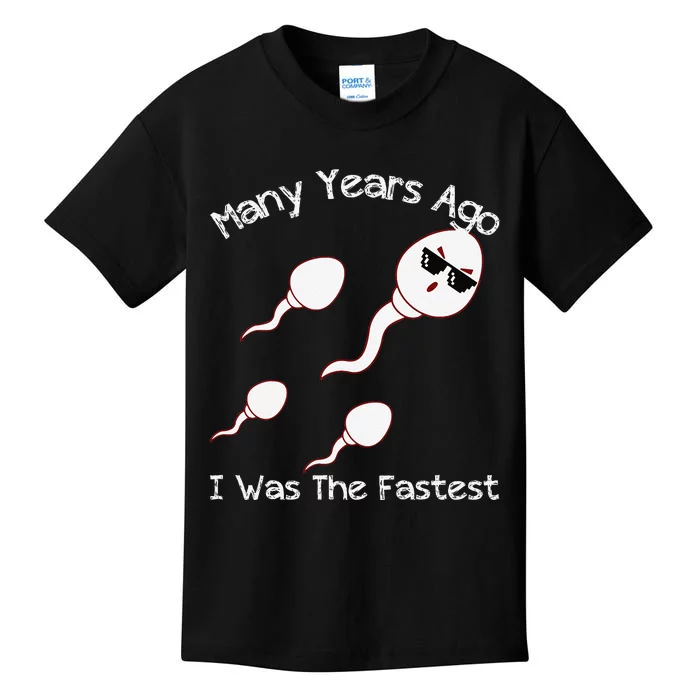 Many Years Ago I Was The Fastest Funny Kids T-Shirt