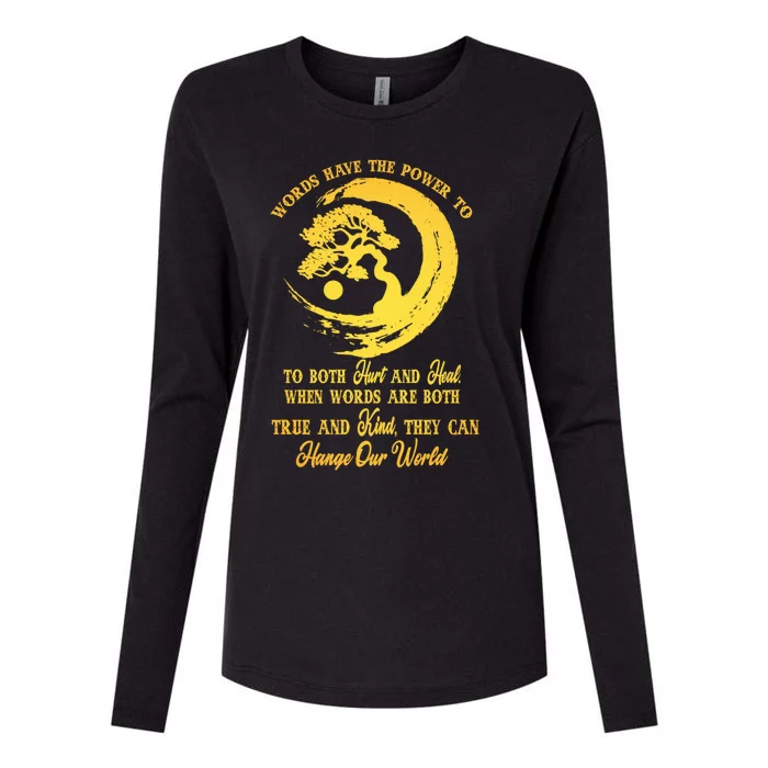 Meditation Yoga Bonsai Zen Enso Circle Goa Karma Om Cool Gift Womens Cotton Relaxed Long Sleeve T-Shirt