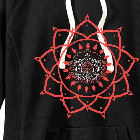 Mandala Yoga Design Art Lover Spiritual Geometry Graphic Women's Fleece Hoodie