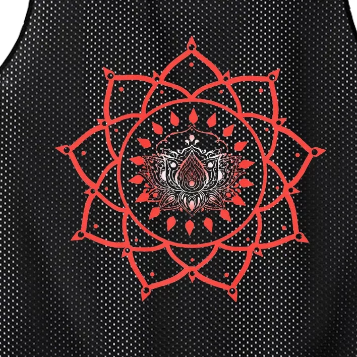 Mandala Yoga Design Art Lover Spiritual Geometry Graphic Mesh Reversible Basketball Jersey Tank