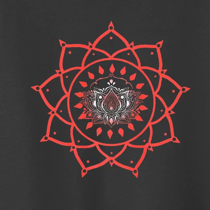 Mandala Yoga Design Art Lover Spiritual Geometry Graphic Toddler T-Shirt