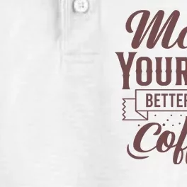 Make Your Day Better With Coffee Dry Zone Grid Performance Polo