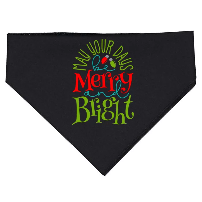 May Your Days Be Merry And Bright USA-Made Doggie Bandana