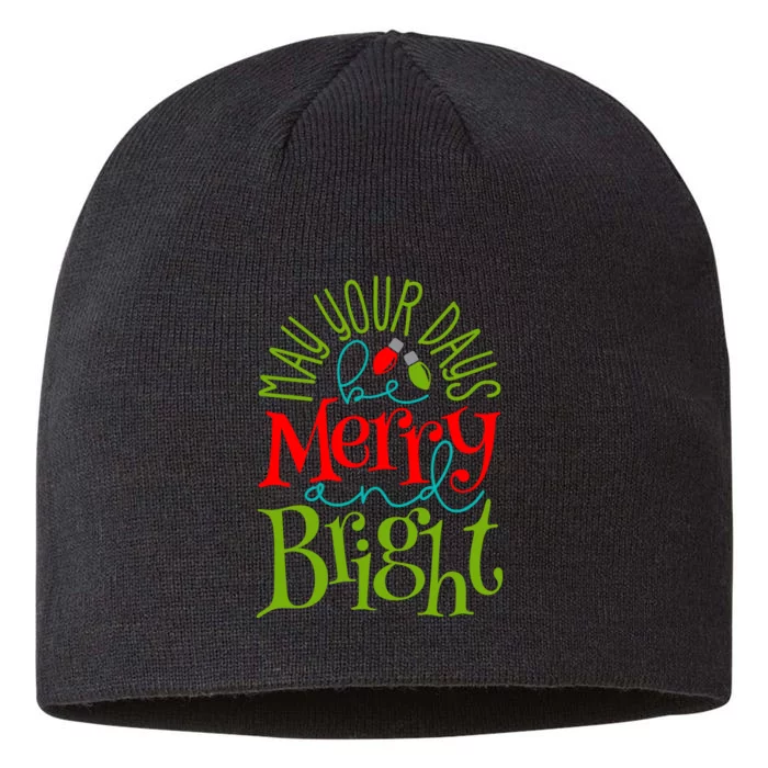 May Your Days Be Merry And Bright 8 1/2in Sustainable Knit Beanie