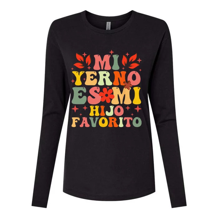 Mi Yerno Es Mi Hijo Favorito My Son In Law Is My Favorite Womens Cotton Relaxed Long Sleeve T-Shirt