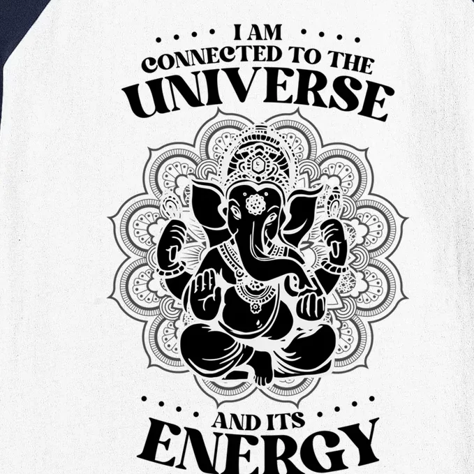 Mandala Yoga Elephant Zen Meditation Quote Buddhism Buddhist Gift Baseball Sleeve Shirt