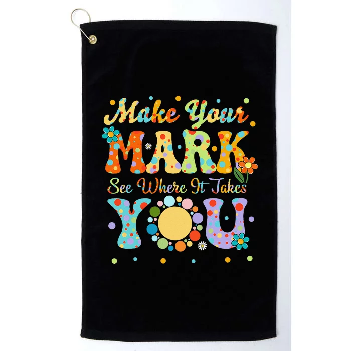 Make Your Funny Mark See Where It Takes You Platinum Collection Golf Towel