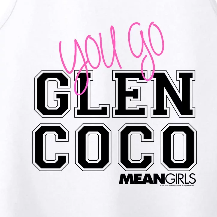 Mean You Go Glen Coco Block Text Meaningful Gift Performance Tank